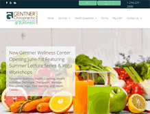 Tablet Screenshot of gentnerchiro.com